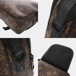 Louis Vuitton Brown Monogram and Leather Shoulder Bag