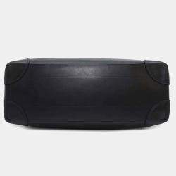 Louis Vuitton Noir Monogram Taurillon Leather Steamer PM Bag