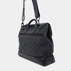Louis Vuitton Noir Monogram Taurillon Leather Steamer PM Bag