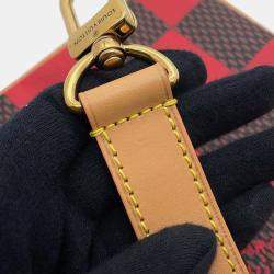 Louis Vuitton Red Damier Pop Chess Messenger Bag