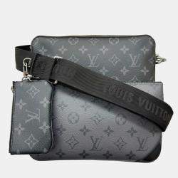 Louis Vuitton Black Taiga Leather Roman PM Bag Louis Vuitton Louis Vuitton Black Taiga Leather Roman PM Bag Louis Vuitton