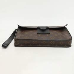 Louis Vuitton Monogram Macassar Canvas S Lock Pouch
