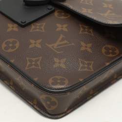 Louis Vuitton Monogram Macassar Canvas S Lock Pouch