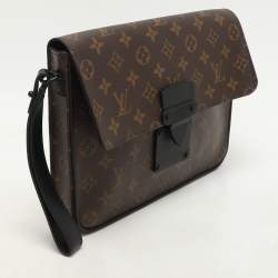Louis Vuitton Monogram Macassar Canvas S Lock Pouch