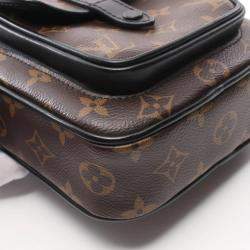 Louis Vuitton Brown and Black Monogram Macassar Canvas Christopher Wearable Wallet