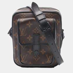 Louis Vuitton Brown and Black Monogram Macassar Canvas Christopher Wearable Wallet