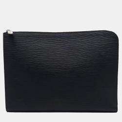 Louis Vuitton Black Leather Graphite Pochette JourGM bag