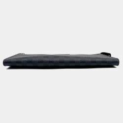 Louis Vuitton Black Canvas Graphite Pochette 24H Clutch