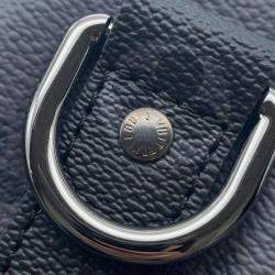 Louis Vuitton Black Monogram Eclipse Reverse Canvas Keepall Bandouliere 25 Bag