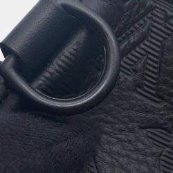 Louis Vuitton Noir Monogram Shadow Leather Duo Sling Bag