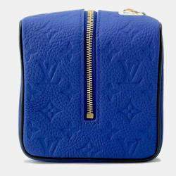 Louis Vuitton Blue Monogram Taurillon NBA Cloak Dopp Kit