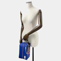 Louis Vuitton Blue Monogram Taurillon NBA Cloak Dopp Kit