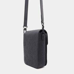 Louis Vuitton Black Monogram Taurillon Leather S-Padlock Vertical Wearable Wallet
