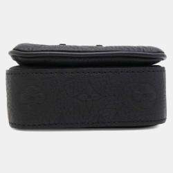 Louis Vuitton Black Monogram Taurillon Leather S-Padlock Vertical Wearable Wallet
