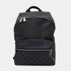 Louis Vuitton Noir Taiga Leather Monogram Eclipse Discovery Backpack  