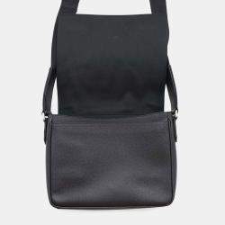 Louis Vuitton Black Taiga Leather District PM Shoulder Bag