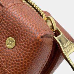 Louis Vuitton Brown Ball Grain Leather Monogram Pattern Lvxnba Soft Trunk 