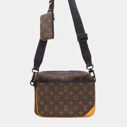 Louis Vuitton Brown/Orange/Black Monogram Macassar Canvas Trio Messenger Bag