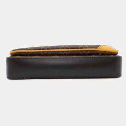 Louis Vuitton Brown/Orange/Black Monogram Macassar Canvas Trio Messenger Bag