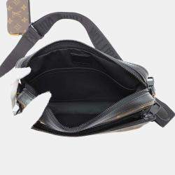Louis Vuitton Brown/Orange/Black Monogram Macassar Canvas Trio Messenger Bag