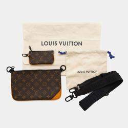 Louis Vuitton Brown/Orange/Black Monogram Macassar Canvas Trio Messenger Bag