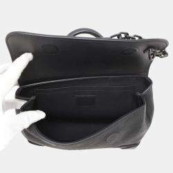 Louis Vuitton Noir Monogram Taurillon Steamer PM Shoulder Bag