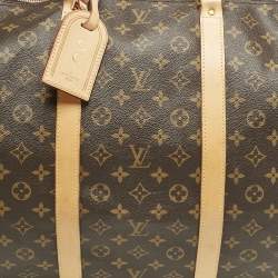Louis Vuitton Brown Monogram Canvas Keepall Bandouliere 60 Bag