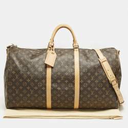 Louis Vuitton Brown Monogram Canvas Keepall Bandouliere 60 Bag