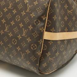 Louis Vuitton Brown Monogram Canvas Keepall Bandouliere 60 Bag
