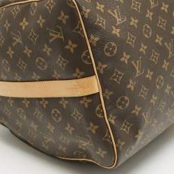Louis Vuitton Brown Monogram Canvas Keepall Bandouliere 60 Bag