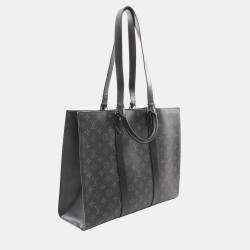 Louis Vuitton Black Monogram Eclipse Sac Plat Tote Bag