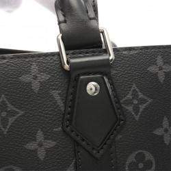 Louis Vuitton Black Monogram Eclipse Sac Plat Tote Bag