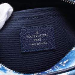 Louis Vuitton Navy Blue/White Canvas Mini Soft Trunk Bandana Shoulder Bag