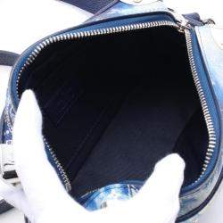 Louis Vuitton Navy Blue/White Canvas Mini Soft Trunk Bandana Shoulder Bag
