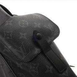 Louis Vuitton Black Monogram Eclipse Canvas Christopher PM Backpack