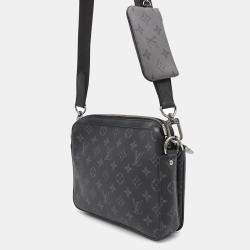 Louis Vuitton Noir Monogram Eclipse Monogram Eclipse Reverse Trio Messenger Bag