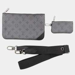 Louis Vuitton Noir Monogram Eclipse Monogram Eclipse Reverse Trio Messenger Bag