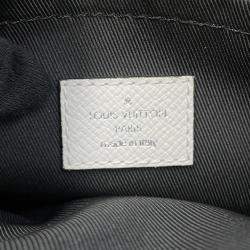 Pre Owned Louis Vuitton Blanc Monogram Taiga Leather Outdoor Messenger Bag