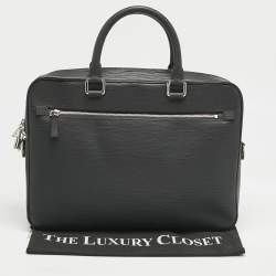 Louis Vuitton Black Epi Leather Porte Documents Jour Bag