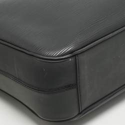 Louis Vuitton Black Epi Leather Porte Documents Jour Bag