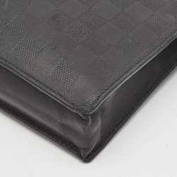 Louis Vuitton Black Damier Infini Leather Standing Pouch