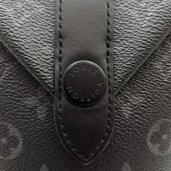Louis Vuitton Black PVC Eclipse Envelope Pouch Bag
