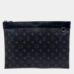 Louis Vuitton Black Coated Canvas Eclipse Discovery Pochette GM bag