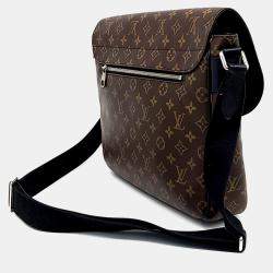 Louis Vuitton Brown Canvas Macassar Christopher Messenger Bag