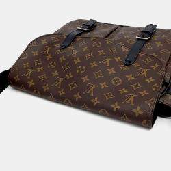 Louis Vuitton Brown Canvas Macassar Christopher Messenger Bag