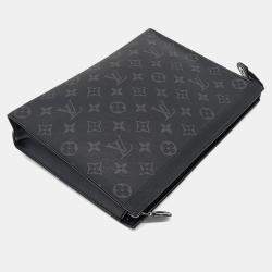 Louis Vuitton Black Leather Eclipse Pochette Voyage MM bag