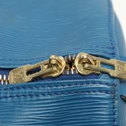 Louis Vuitton Blue Epi Leather Keepall 55 Bag
