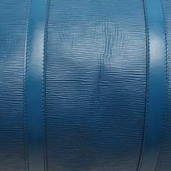 Louis Vuitton Blue Epi Leather Keepall 55 Bag