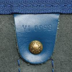 Louis Vuitton Blue Epi Leather Keepall 55 Bag