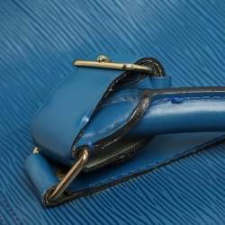 Louis Vuitton Blue Epi Leather Keepall 55 Bag